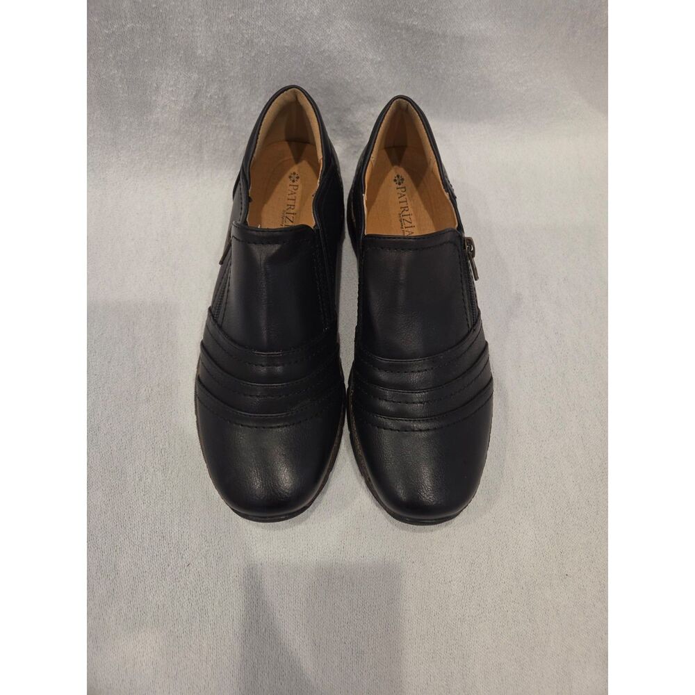 Patrizia by Spring Step Rigny Black Leather Comfort Shoes Side Zip Women Sz 38 - Picture 2 of 7